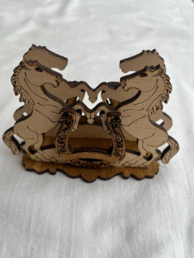 Дерев'яна серветниця "Підкова"