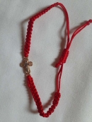 Браслет красная нить с "Православным крестом"
