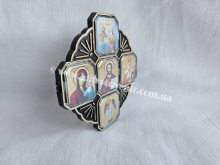 Ікона-Хрест в автомобіль з наклейкою